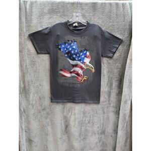 Eagle Tshirt Mens Small American‎ Graphic Tee Patriotic